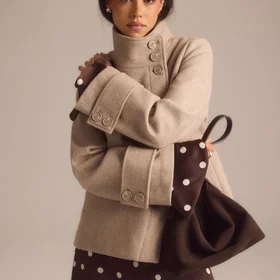 Bubbleroom High Neck Coat (Naisten)