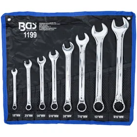 BGS Technic 1199 Kombinationsnyckel Set 1/8" - 9/16" Whitworth 8pcs