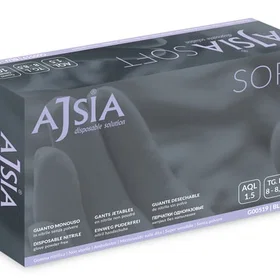 Ajsia SOFT Nitril Engångshandskar Blå