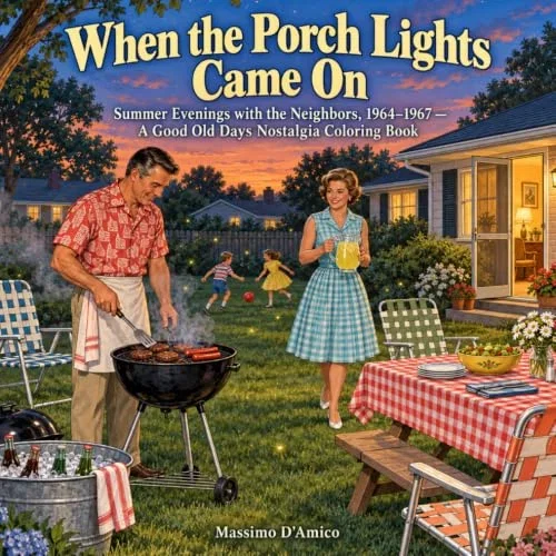 When The Porch Lights Came On: Summer Evenings With The Neighbors Coloring Book
