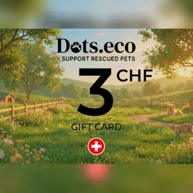 Dots.eco Stöd Räddade Husdjur Presentkort 3 CHF
