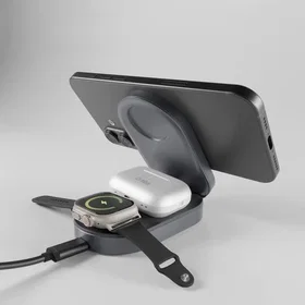 SBS TEWIRMAGFOLD31QI2MFI 3-i-1 Trådløs Opladningsstation Qi2 Magnetisk
