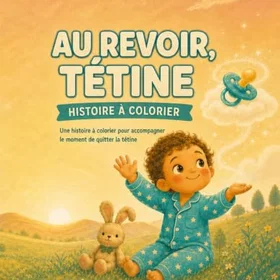 AU Revoir Tétine Färgläggningsbok