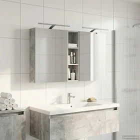 vidaXL High Cabinet 120x14.5x70cm Grå (3403755)