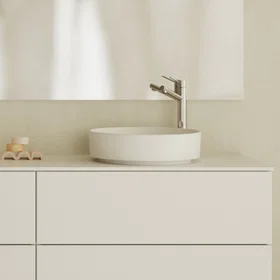 INR Flow Unlimited Benkeplate Soft White Satin / 240cm 389914