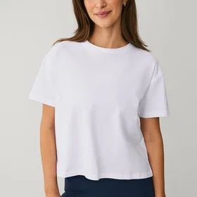 Ellos Boyfriend Cropped T-shirt (Dam)