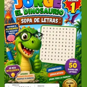 Jorge el Dinosaurio Sopas de Letras