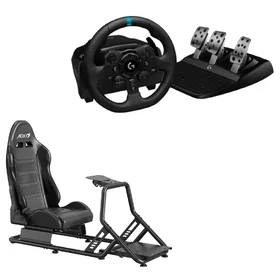 ADX Firebase RS03 Racing Simulation Seat & Logitech G923 Racing Wheel & Pedals B