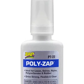 Zap PT22 Poly Lexan & ABS etc Glue 14gr
