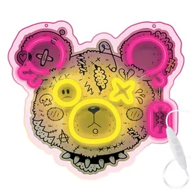 Forever Light Punk Bear Neon Skilt LED