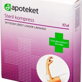 Apoteket Kompress 5 x 7,5 cm, 10 st