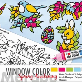 Marabu Vindusfarge Spring Awakening 6x25ml 822513