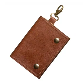 Hantler Marron Étui de Cartes de Visite en Cuir