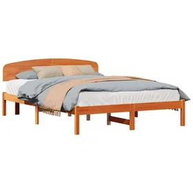 vidaXL Sengeramme med hodeende Brun 160x200cm 872058