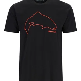 Simms Fly Patch T-shirt Adobe Heather