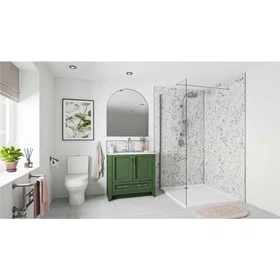 Wetwall Carrara Marble Shower Wall 14000006