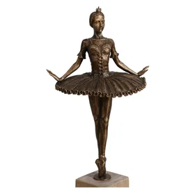 Interior Statue Danseuse Cuivre Métal