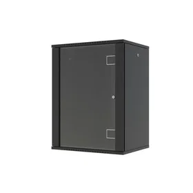 Lanview 16U 600x450 Väggmonterad rack Svart