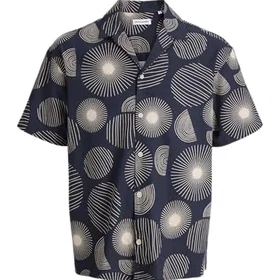 Jack & Jones Abstract Print Short Sleeve Shirt (Herr)