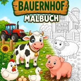 Mein Bauernhof Malbuch Färgläggningsbok