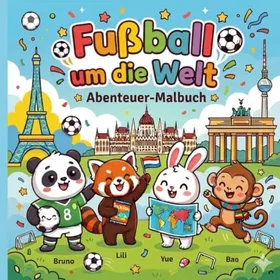 Fußball um die Welt: Abenteuer Malbuch Coloring Book