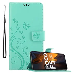 Cadorabo Floral Wallet Case for Xiaomi Poco F5