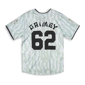 Grimey Lucky Dragon Baseboll Kortärmad V Hals T-shirt