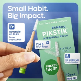 SmartLifEco PikStik™ Wide Bambu Mellanrumsborstar ISO 4