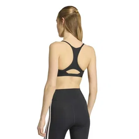 Adidas Optime Essentials 3 Stripes Low Impact Sports Bra
