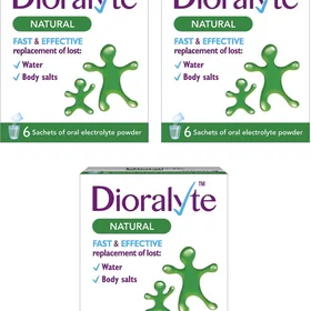 Dioralyte Natural Rehydration Sachets 6 Sachets