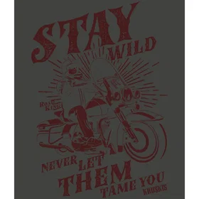 Kruskis Stay Wild Kortärmad T-shirt Grå (Herr)