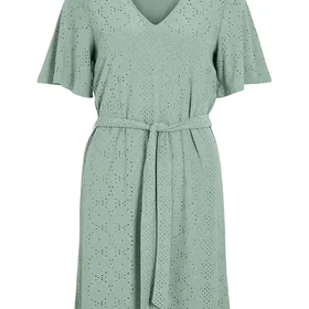Vila Vikally V-Neck S/S Kort Kjole