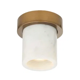 Design By Us Miss Marble Spotlight Carrara/Bruneret Messing