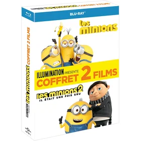 Les Minions + Les Minions 2 Il était une fois Gru Coffret 2 Films (Blu-Ray)