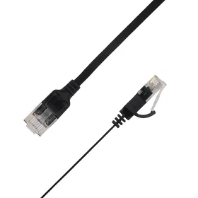 Linkit Flat U/UTP Cat6A 4m Nettverkskabel UTP-FL6A-00400-BLK