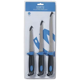 Kinetic Ss Filleting Knife Blue Black G190-219-079