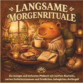 LANGSAME Capybara-Morgenrituale Färgläggningsbok