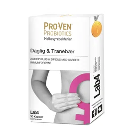 Pro-Ven Biotics Daglig & Tranebær 30 Kapsler