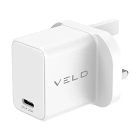 Veld VH20BW Super Fast USB Type-C Wall Charger 20W