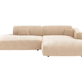 Trademax Trend Lyx Hjørnesofa Vendbar Beige Kordfløyel