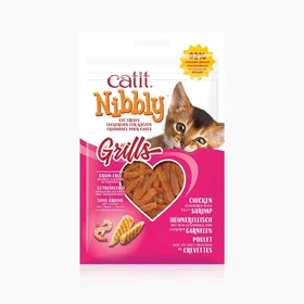 Catit Nibbly Grills Pureskelet Kylling & Katkarapu 30g