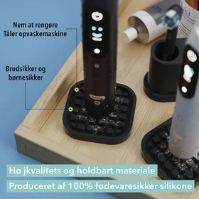Qikfresh Universal support pour brosse à dents Noir