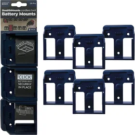 StealthMounts Support de Batterie pour 6x18V Bleu