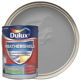 Dulux Weathershield Masonry Paint Concrete Grey 5L