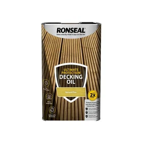 Ronseal Wood Protection Ultimate Protection Decking Oil Natural Pine 5L