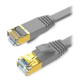 C Flat SSTP Cat7 1M Network Cable PBC7-1M-GREY