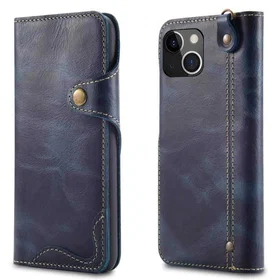 CaseOnline Leather Wallet Case for Apple iPhone 15 Plus