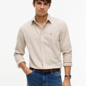 Tommy Hilfiger Regular Fit Gingham Dobby Flannel Shirt (Men's)