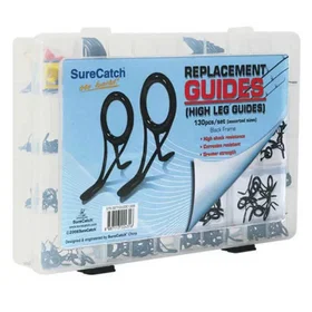 Surecatch Black Frame Set 120 Pieces Fishing Rod Guide