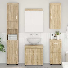 vidaXL TULUM High Cabinet Sonoma Oak 37x24.5x86cm Brun (880333)